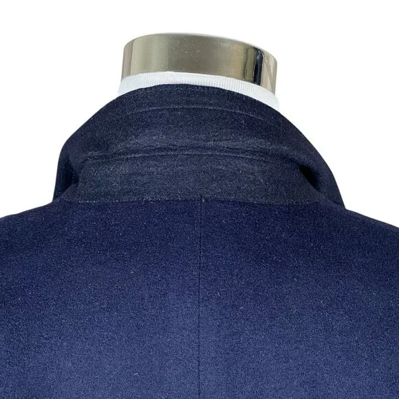 Canali Loro Piana Wool & Cashmere Navy Blazer 46R 46L Crest Buttons Sport Coat